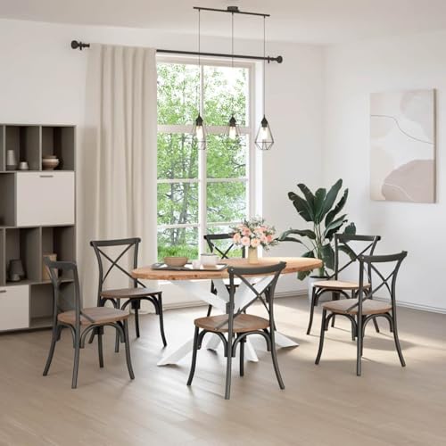 Homgoday Massiver Eichenholz Esstisch 200x100cm - Robust & Stabil mit Stahlfüßen | Einzigartiges Design Model3305357 Homgoday Massiver Eichenholz Esstisch 200x100cm - Robust & Stabil mit Stahlfüßen | Einzigartiges Design Model3305357 von Homgoday