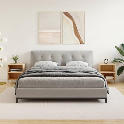 Homgoday Nachttische, 2 Stück, Holz, Sonoma-Eiche, 40 x 30 x 50 cm, Nachttisch, für Schlafzimmer, Haus, Dekoration, Design, Stil Zimmer, Schlafzimmer, Möbel, Typ 2 von Homgoday
