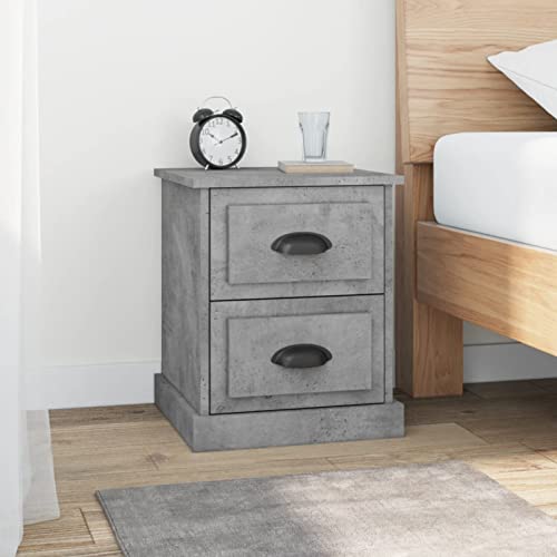 Homgoday Nachttische, 2 Stück, Sperrholz, grau, 39 x 39 x 47,5 cm, Nachttisch für Schlafzimmer, Haus, Dekoration, Design, Stil Zimmer, Schlafzimmer, Tisch, Möbel Typ 1 von Homgoday