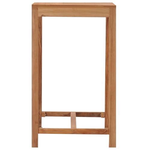 Homgoday Outdoor-Bartisch 60x60x105 Massivholz Teak Stehtisch Model287235 von Homgoday
