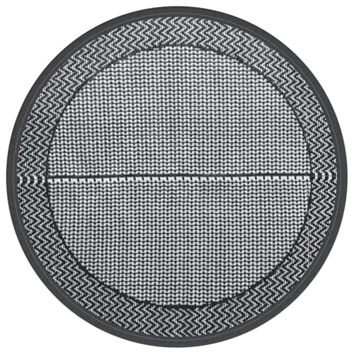Homgoday Outdoor-Teppich ARAKIL Grau Ø200 cm PP Outdoor-Teppiche Model368460 von Homgoday