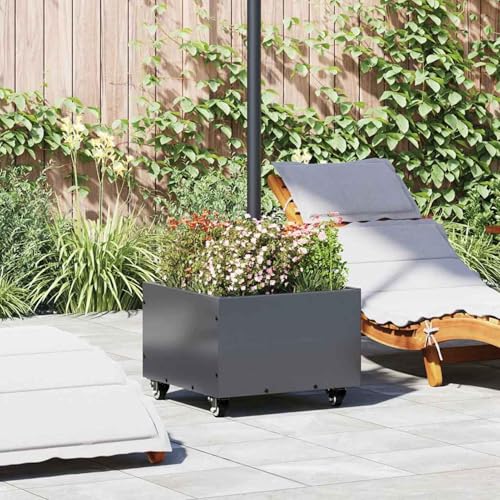 Homgoday Parasol Untergrund mit Blumenkübel Anthrazit 45 x 45 x 45 cm Sonnenschirmst?nder Gartenm?Bel Model42010368 Homgoday Parasol Untergrund mit Blumenkübel Anthrazit 45 x 45 x 45 cm Sonnenschirmst?nder Gartenm?Bel Model42010368 von Homgoday