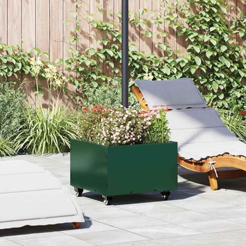 Homgoday Parasol Untergrund mit Blumenkübel Grün 45 x 45 x 45 cm Stahl Sonnenschirmst?nder Gartenm?Bel Model42010367 Homgoday Parasol Untergrund mit Blumenkübel Grün 45 x 45 x 45 cm Stahl Sonnenschirmst?nder Gartenm?Bel Model42010367 von Homgoday