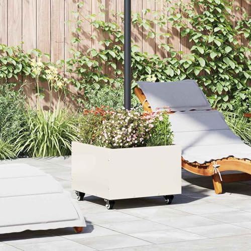 Homgoday Parasol Untergrund mit Blumenkübel Wei? 45 x 45 x 45 cm Stahl Sonnenschirmst?nder Gartenm?Bel Model42010369 Homgoday Parasol Untergrund mit Blumenkübel Wei? 45 x 45 x 45 cm Stahl Sonnenschirmst?nder Gartenm?Bel Model42010369 von Homgoday
