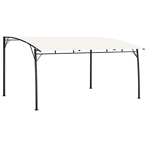 Homgoday Pavillon Gartenpavillon Überdachung Terrassenpavillon Anbaupavillon Sonnenschutz Witterungsbeständig Gartenzelt Partyzelt Pergola Garten Terrasse Balkon 4x3x2,55 m Cremeweiß Homgoday Pavillon Gartenpavillon Überdachung Terrassenpavillon Anbaupavillon Sonnenschutz Witterungsbeständig Gartenzelt Partyzelt Pergola Garten Terrasse Balkon 4x3x2,55 m Cremeweiß von Homgoday
