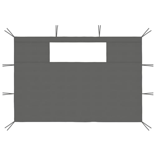 Homgoday Pavillon-Seitenwände mit Fenstern 2 STK. Anthrazit Pavillon-Seitenwand Model3070419 Homgoday Pavillon-Seitenwände mit Fenstern 2 STK. Anthrazit Pavillon-Seitenwand Model3070419 von Homgoday