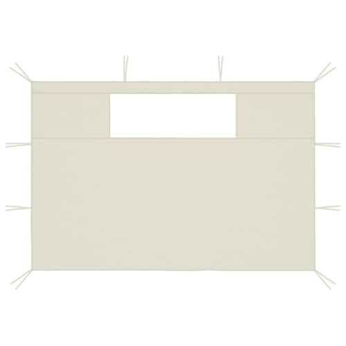 Homgoday Pavillon-Seitenwände mit Fenstern 2 STK. Creme Pavillon-Seitenwand Model3070417 von Homgoday