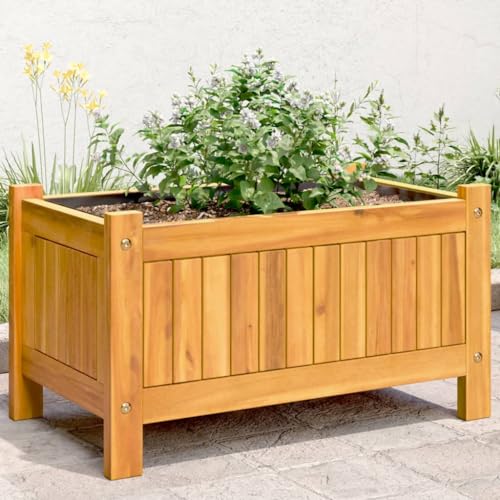 Homgoday Pflanzkübel mit Einlage Pflanzkübel Hochbeet Pflanzkasten Blumenkasten Blumenkübel Pflanzbeet Gemüsebeet Gartenbeet für Gärten Balkon 54x31x30 cm Massivholz Akazie Homgoday Pflanzkübel mit Einlage Pflanzkübel Hochbeet Pflanzkasten Blumenkasten Blumenkübel Pflanzbeet Gemüsebeet Gartenbeet für Gärten Balkon 54x31x30 cm Massivholz Akazie von Homgoday