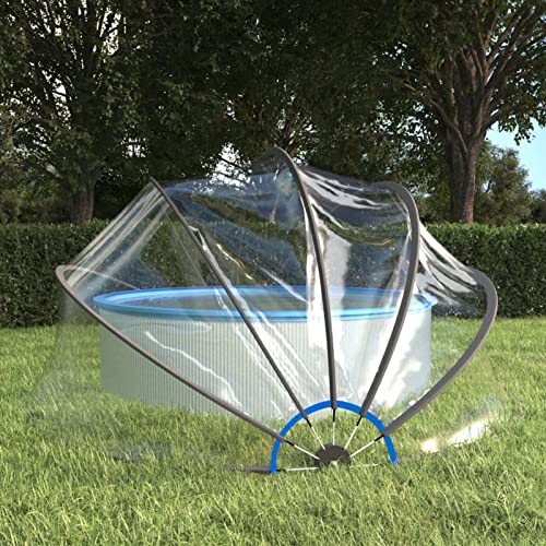 Homgoday Pool-Kuppel Poolüberdachung Pooldach Pool Abdeckung Gartendach Schwimmbadabdeckung Pooldach Poolabdeckung Dach für Aufstellpools Pool überdachung 406x203 cm PVC Homgoday Pool-Kuppel Poolüberdachung Pooldach Pool Abdeckung Gartendach Schwimmbadabdeckung Pooldach Poolabdeckung Dach für Aufstellpools Pool überdachung 406x203 cm PVC von Homgoday
