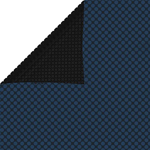 Homgoday Poolabdeckung Pool Solarplane Treibend Solarfolie Pool Abdeckplane Solar-Poolabdeckung Poolheizung Solarplane für Pool Rechteckige PE 732x366 cm Schwarz und Blau von Homgoday