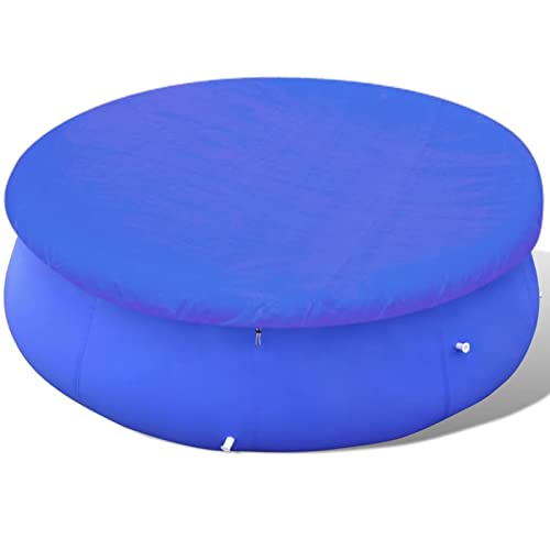 Homgoday Poolabdeckung Solarpoolabdeckung Solarplane Solarabdeckung Solar Pool Abdeckplane Abdeckung Poolabdeckplane PE Rundform 450-457 cm 90 g/m² von Homgoday
