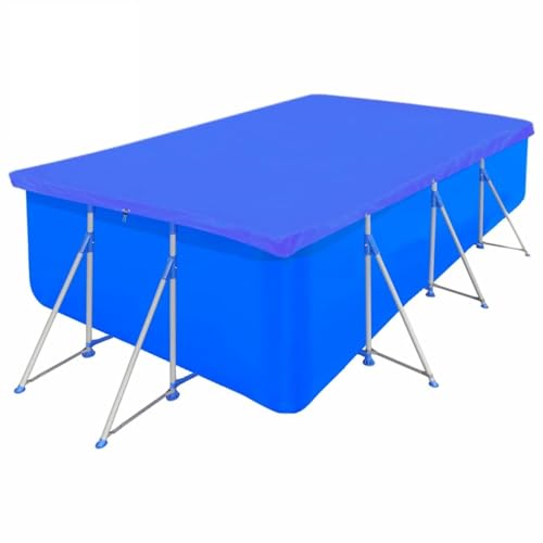 Homgoday Poolabdeckungen 2 STK. PE Rechteckig 90 g/m² 394x207 cm Solarpoolabdeckung Solarplane Solarabdeckung Solar Pool Abdeckplane Abdeckung Poolabdeckplane von Homgoday
