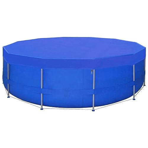 Homgoday Poolabdeckungen 2 STK. Solarpoolabdeckung Solarplane Solarabdeckung Solar Pool Abdeckplane Abdeckung Poolabdeckplane PE Rund 540 cm 90 g/m² von Homgoday