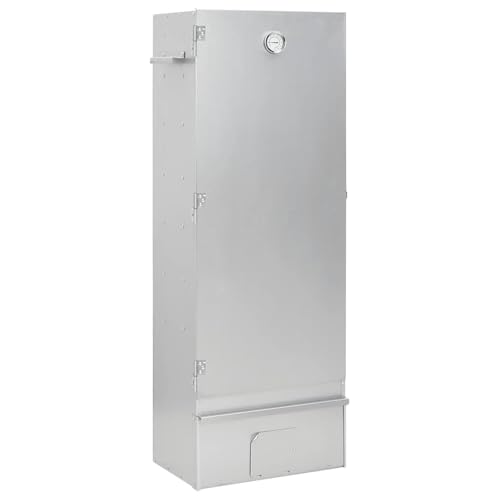 Homgoday R?ucherofen mit Holzsp?NEN 44,5x29x110 cm Verzinkter Stahl Grill Model364745 von Homgoday