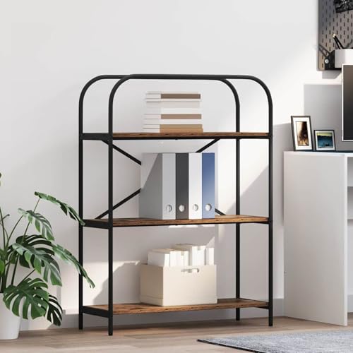 Homgoday Regal Altholz 80 x 30 x 109 cm Holzwerkstoff Regal Model879849 von Homgoday