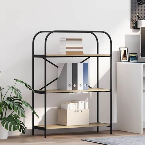 Homgoday Regal Sonoma Eiche 80 x 30 x 109 cm Holzwerkstoff Regal Model879846 von Homgoday
