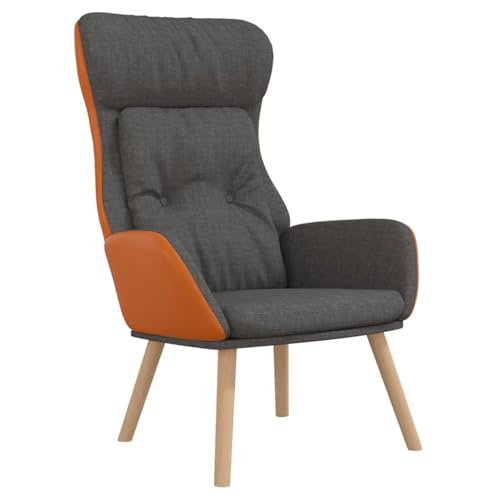 Homgoday Relaxsessel Dunkelgrau Stoff und PVC Entspannungsstuhl Model341302 Homgoday Relaxsessel Dunkelgrau Stoff und PVC Entspannungsstuhl Model341302 von Homgoday
