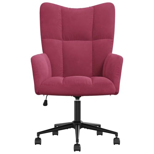 Homgoday Relaxsessel Weinrot Samt von Homgoday