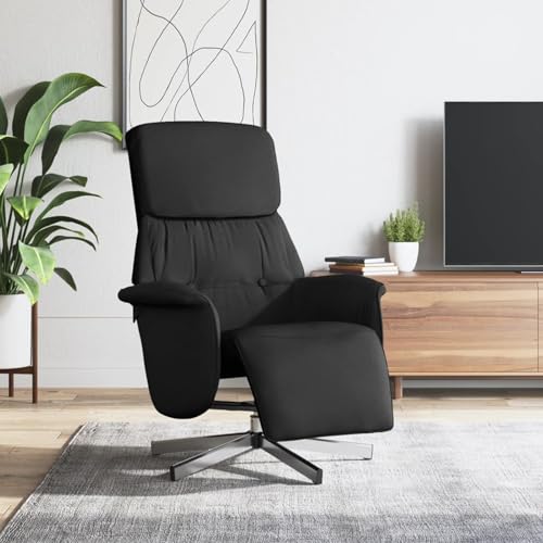Homgoday Relaxsessel mit Fu?Teil Schwarz Stoff Loungesessel Stuhl Model356659 Homgoday Relaxsessel mit Fu?Teil Schwarz Stoff Loungesessel Stuhl Model356659 von Homgoday