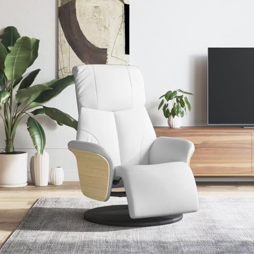 Homgoday Relaxsessel mit Fu?Teil Wei? Kunstleder Loungesessel Stuhl Model356630 Homgoday Relaxsessel mit Fu?Teil Wei? Kunstleder Loungesessel Stuhl Model356630 von Homgoday