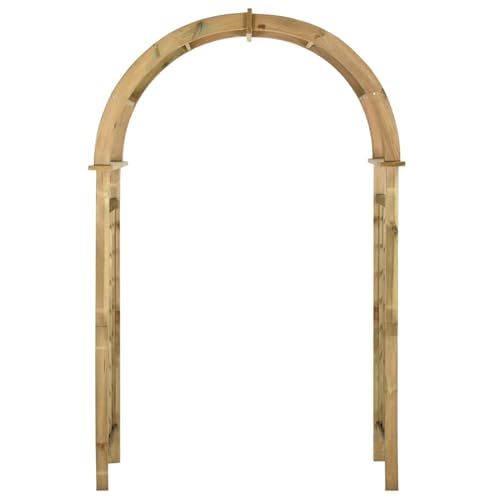 Homgoday Rosenbogen Spalierbogen aus imprägniertem Kiefernholz, 130x58x215 cm, für Kletterpflanzen, stabil und langlebig Model43256 Homgoday Rosenbogen Spalierbogen aus imprägniertem Kiefernholz, 130x58x215 cm, für Kletterpflanzen, stabil und langlebig Model43256 von Homgoday