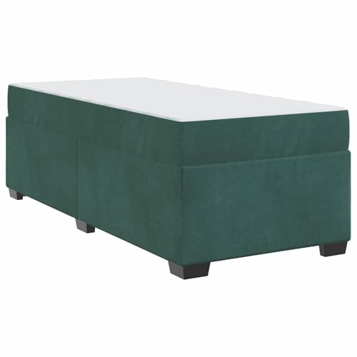 Homgoday Samt-Bettgestell mit Matratze, Dunkelgrün, 200x100x66 cm - Komfort und Stil für Ihr Zuhause Model3399275 von Homgoday