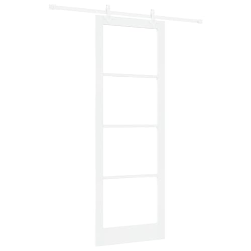 Homgoday Schiebetür mit Befestigungsset Weiß 83x232 cm Vollholz Kiefer, Innentür mit Glas 'ORKDAL'Weiß 83x232x4 cm Sliding Door Model3332226 Homgoday Schiebetür mit Befestigungsset Weiß 83x232 cm Vollholz Kiefer, Innentür mit Glas 'ORKDAL'Weiß 83x232x4 cm Sliding Door Model3332226 von Homgoday
