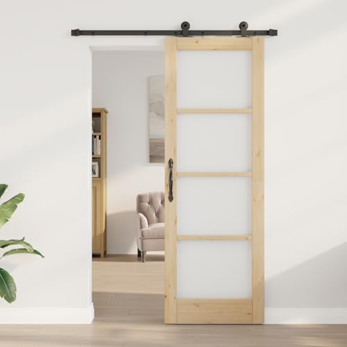 Homgoday Schiebetür mit Beschlägen 'ORKDAL'73,5x211 cm Schiebetüren Komplettset Homgoday Schiebetür mit Beschlägen 'ORKDAL'73,5x211 cm Schiebetüren Komplettset von Homgoday