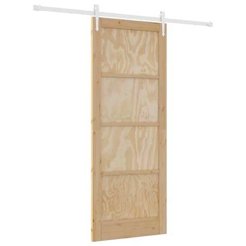 Homgoday Schiebetür mit Beschlagsatz 83x211 cm Massivholz Kiefer, Innentür 'ORKDAL'83x211x4 cm Massivholz Kiefer Sliding Door Model3333758 Homgoday Schiebetür mit Beschlagsatz 83x211 cm Massivholz Kiefer, Innentür 'ORKDAL'83x211x4 cm Massivholz Kiefer Sliding Door Model3333758 von Homgoday