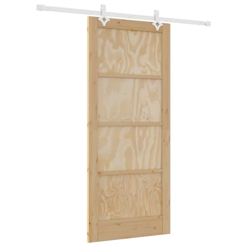 Homgoday Schiebetür mit Hardware-Set 86x198.5 cm aus massivem Kiefernholz, Innentür "ORKDAL" 86x198.5x4 cm aus massivem Kiefernholz Sliding Door Model3333566 Homgoday Schiebetür mit Hardware-Set 86x198.5 cm aus massivem Kiefernholz, Innentür "ORKDAL" 86x198.5x4 cm aus massivem Kiefernholz Sliding Door Model3333566 von Homgoday