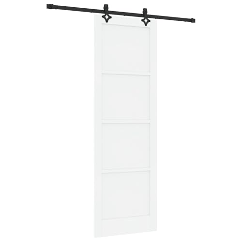 Homgoday Schiebetür mit Hardware Set Weiß 78x232 cm Massivholz Kiefer, Innentür 'ORKDAL'Weiß 78x232x4 cm Massivholz Kiefer Sliding Door Model3333503 Homgoday Schiebetür mit Hardware Set Weiß 78x232 cm Massivholz Kiefer, Innentür 'ORKDAL'Weiß 78x232x4 cm Massivholz Kiefer Sliding Door Model3333503 von Homgoday