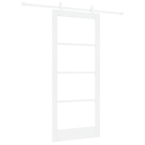 Homgoday Schiebetür mit Hardware Set Weiß 86x198,5 cm Massivholz Kiefer, Innentür mit Glas 'ORKDAL'Weiß 86x198,5x4 cm Sliding Door Model3332228 Homgoday Schiebetür mit Hardware Set Weiß 86x198,5 cm Massivholz Kiefer, Innentür mit Glas 'ORKDAL'Weiß 86x198,5x4 cm Sliding Door Model3332228 von Homgoday