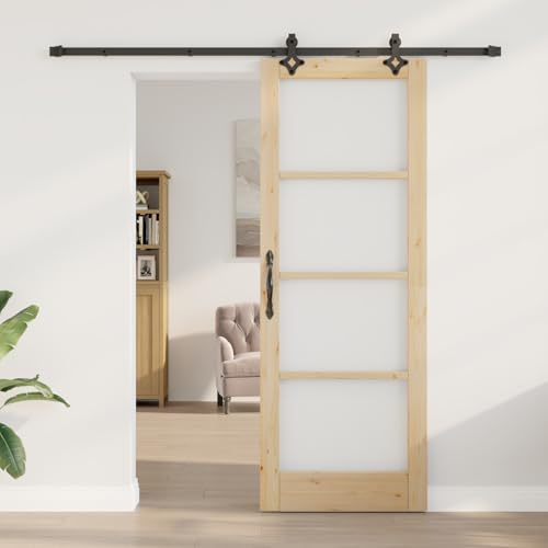 Homgoday Schiebetür mit Montageset 78x211 cm Massivholz Kiefer Schiebetüren Komplettset Homgoday Schiebetür mit Montageset 78x211 cm Massivholz Kiefer Schiebetüren Komplettset von Homgoday