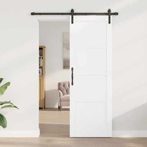 Homgoday Schiebetür mit Zubehör-Set Weiß 73,5x211 cm Massivholz Kiefer Schiebetüren Komplettset Homgoday Schiebetür mit Zubehör-Set Weiß 73,5x211 cm Massivholz Kiefer Schiebetüren Komplettset von Homgoday
