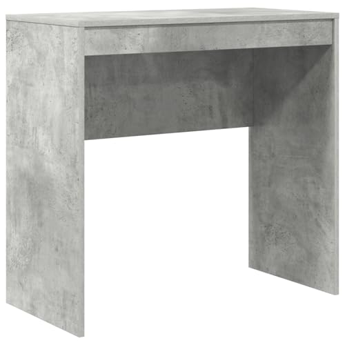 Homgoday Schreibtisch Beton Grau Spanplatte, Beton Grau-Finish Mittel Bürotisch Model869389 von Homgoday