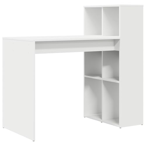 Homgoday Schreibtisch Weiß Holzwerkstoff Mittel Stauraum Schreibtisch Bürotisch Model869458 Homgoday Schreibtisch Weiß Holzwerkstoff Mittel Stauraum Schreibtisch Bürotisch Model869458 von Homgoday