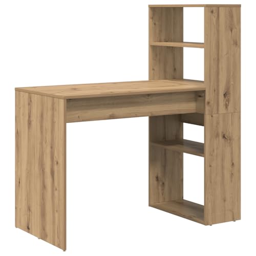 Homgoday Schreibtisch mit Stauraum Artisan-Eiche 113x54x120 cm Ingenieurholz Bürotisch Model869281 Homgoday Schreibtisch mit Stauraum Artisan-Eiche 113x54x120 cm Ingenieurholz Bürotisch Model869281 von Homgoday