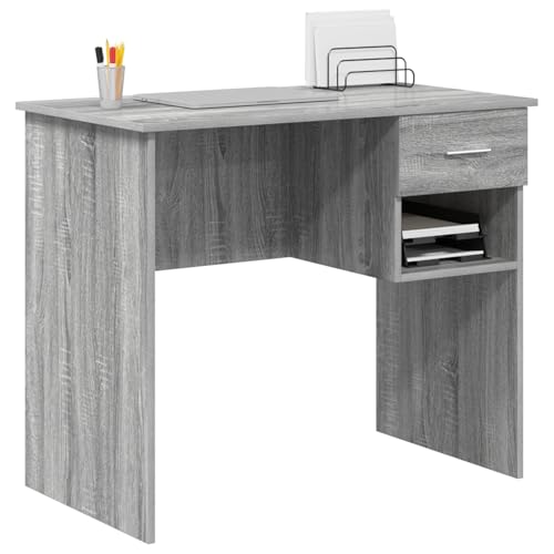 Homgoday Schreibtisch mit Stauraum Grau Sonoma 90x49.5x75 cm Spanplatte Bürotisch Model869271 Homgoday Schreibtisch mit Stauraum Grau Sonoma 90x49.5x75 cm Spanplatte Bürotisch Model869271 von Homgoday