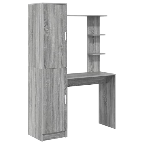Homgoday Schreibtisch mit Stauraum Grau Sonoma Holzwerkstoff Bürotisch Model3337286 Homgoday Schreibtisch mit Stauraum Grau Sonoma Holzwerkstoff Bürotisch Model3337286 von Homgoday