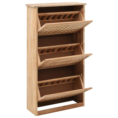 Homgoday Schuhschrank 55 x 20 x 104 cm Walnuss Massivholz Shoes Cabinet Model247600 Homgoday Schuhschrank 55 x 20 x 104 cm Walnuss Massivholz Shoes Cabinet Model247600 von Homgoday