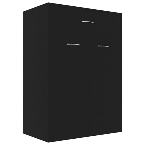 Homgoday Schuhschrank Schwarz 60x35x84 cm Holzwerkstoff Shoes Cabinet Model801072 Homgoday Schuhschrank Schwarz 60x35x84 cm Holzwerkstoff Shoes Cabinet Model801072 von Homgoday