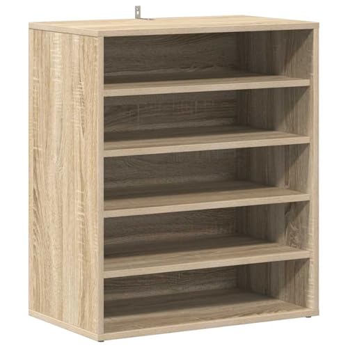 Homgoday Schuhschrank Sonoma-Eiche 60x35x70 cm Holzwerkstoff Shoes Cabinet Model808939 von Homgoday