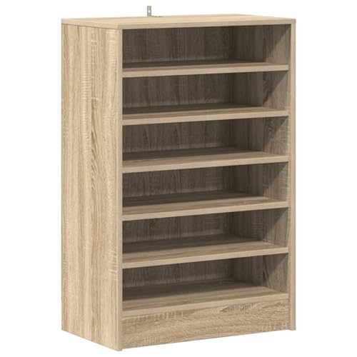 Homgoday Schuhschrank Sonoma-Eiche 60x35x92 cm Holzwerkstoff Shoes Cabinet Model808948 von Homgoday