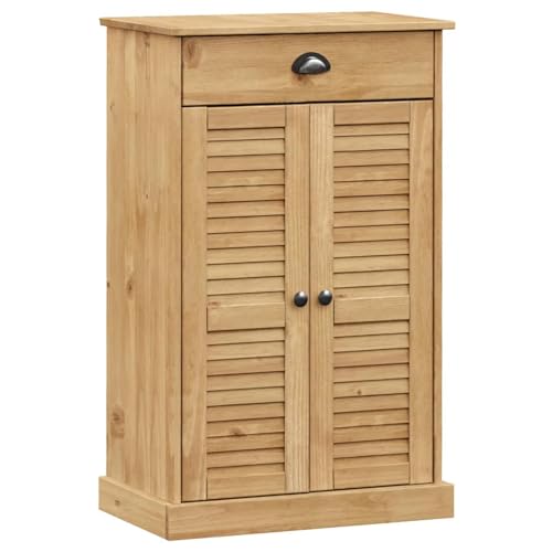 Homgoday Schuhschrank VIGO 60x35x96 cm Massivholz Kiefer Shoes Cabinet Model353166 von Homgoday