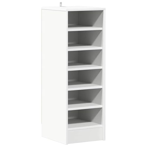 Homgoday Schuhschrank Wei? 31,5x35x90 cm Holzwerkstoff Shoes Cabinet Model808999 von Homgoday