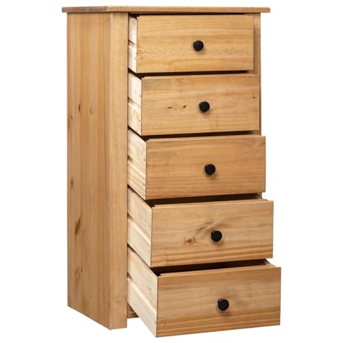Homgoday Sideboard 46x40x89 cm Kiefernholz Panama Anrichte Model282649 von Homgoday