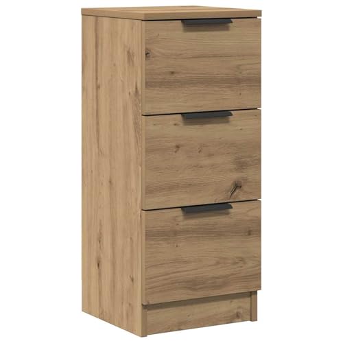 Homgoday Sideboard Artisan-Eiche 30x30x70 cm Holzwerkstoff Anrichte Model856957 von Homgoday