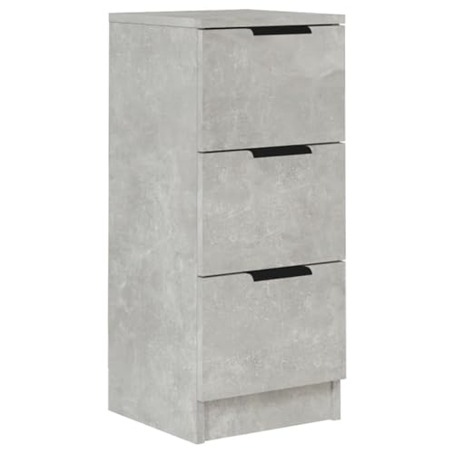 Homgoday Sideboard Betongrau 30x30x70 cm Holzwerkstoff Anrichte Model811159 von Homgoday