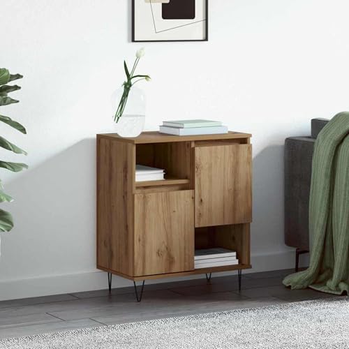 Homgoday Sideboard Eiche handwerklich 60 x 35 x 70 cm Holzwerkstoff Anrichte Model879490 Homgoday Sideboard Eiche handwerklich 60 x 35 x 70 cm Holzwerkstoff Anrichte Model879490 von Homgoday