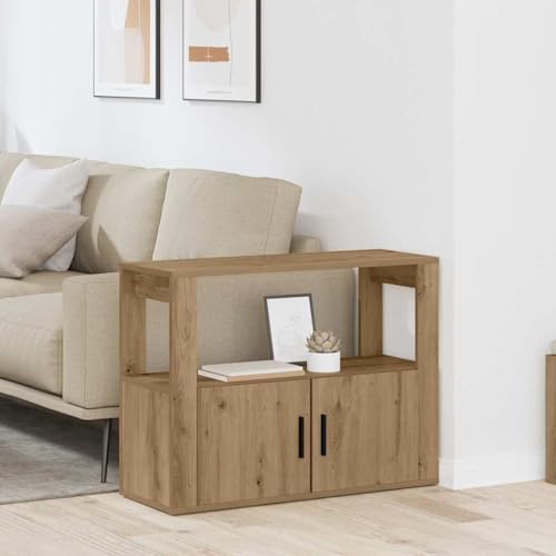 Homgoday Sideboard Eiche handwerklich 80 x 30 x 60 cm Holzwerkstoff Anrichte Model881091 Homgoday Sideboard Eiche handwerklich 80 x 30 x 60 cm Holzwerkstoff Anrichte Model881091 von Homgoday